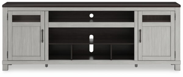 Darborn - Gray / Brown - XL TV Stand W/Fireplace Option - Image 5