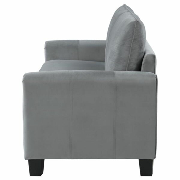 Davis - Upholstered Rolled Arm Sofa - Grey - Image 6