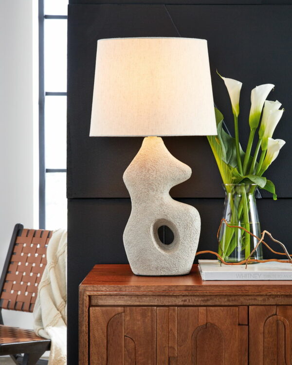 Chadrich - Antique Beige - Paper Table Lamp (Set of 2) - Image 5