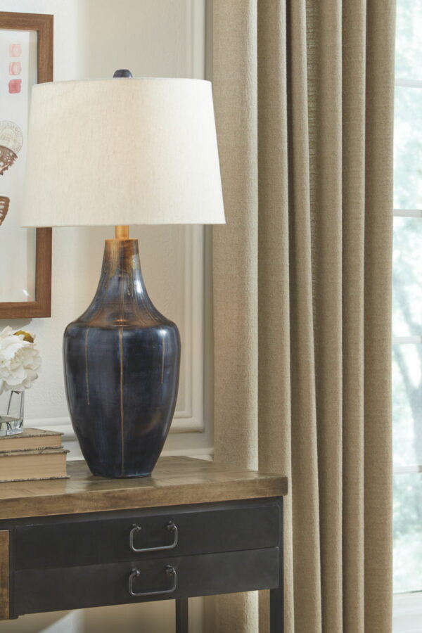 Evania - Indigo - Metal Table Lamp - Image 3