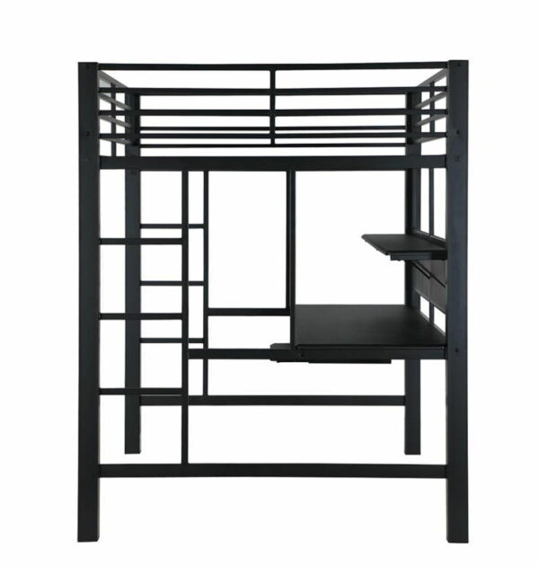 Avalon - Full Workstation Loft Bed - Black - Image 4