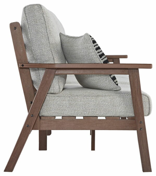 Emmeline - Brown / Beige - Sofa With Cushion - Image 2