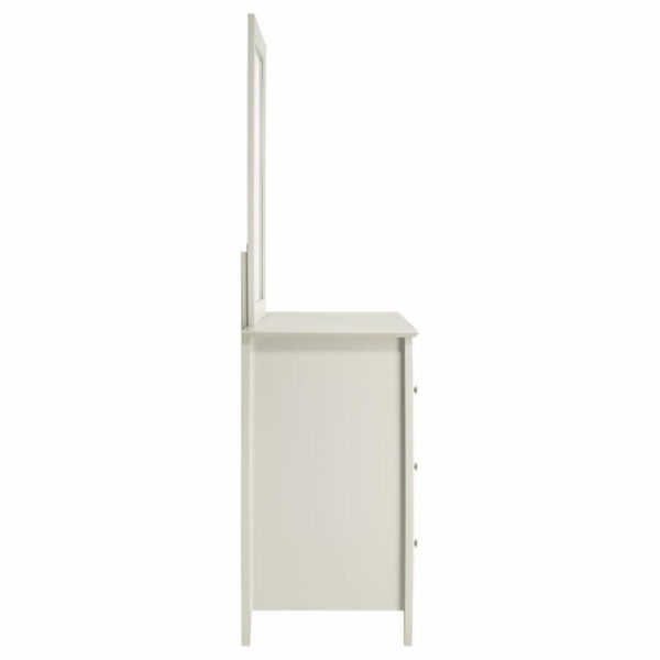 Selena - 6-drawer Dresser With Mirror - Cream White - Image 4