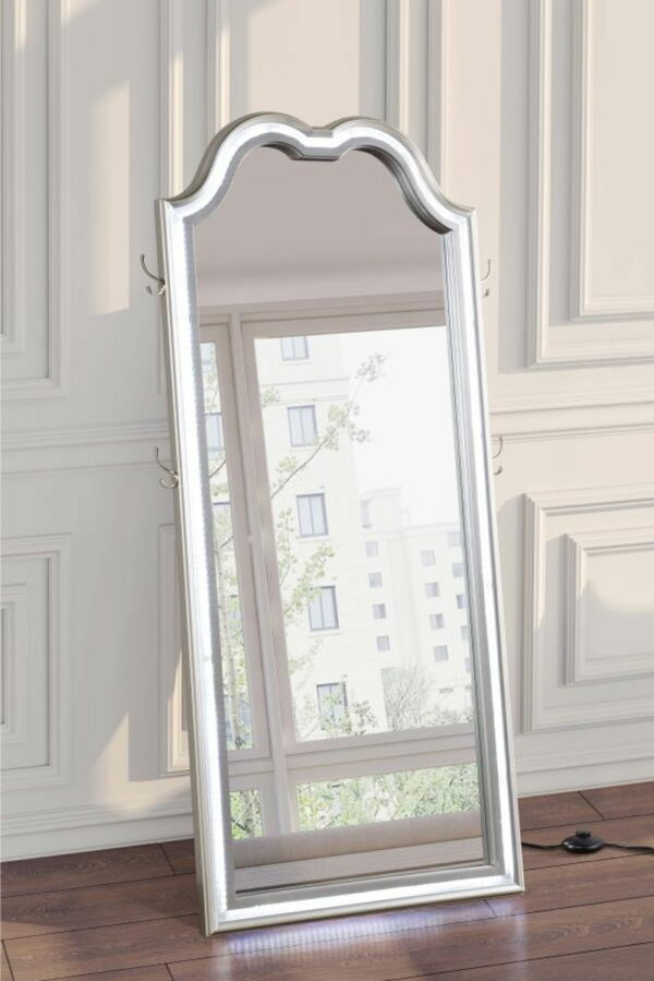 Evangeline - Full Length Led Floor Mirror - Silver Oak - Image 3