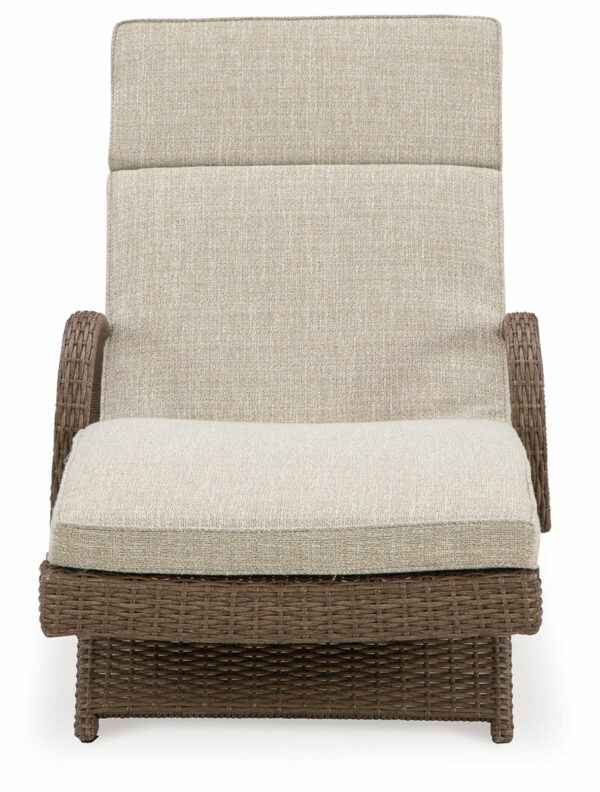 Beachcroft - Beige - Chaise Lounge With Cushion - Image 7