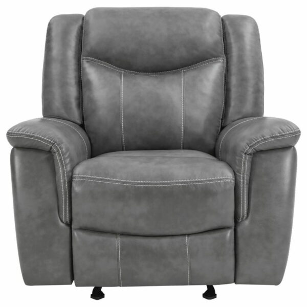 Conrad - Upholstered Motion Glider Recliner - Gray - Image 10