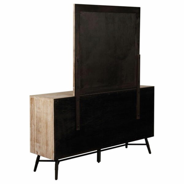Marlow - 6-drawer Dresser With Mirror - Rough Sawn Multi - Image 2