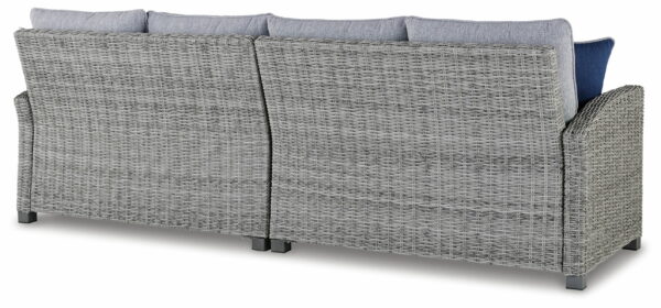 Naples Beach - Light Gray - Raf/laf Loveseat W/Cush (Set of 2) - Image 2