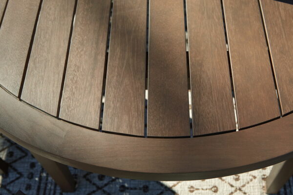 Germalia - Brown - Round Dining Table W/Umb Opt - Image 3