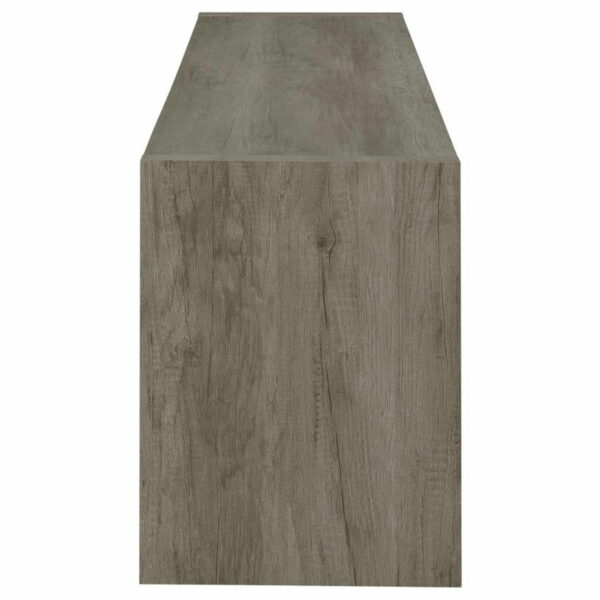 Burke - 2-Door TV Console - Gray Driftwood - Image 8