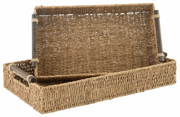 Halima - Tan - Tray Set (Set of 2) - Seagrass - Image 3