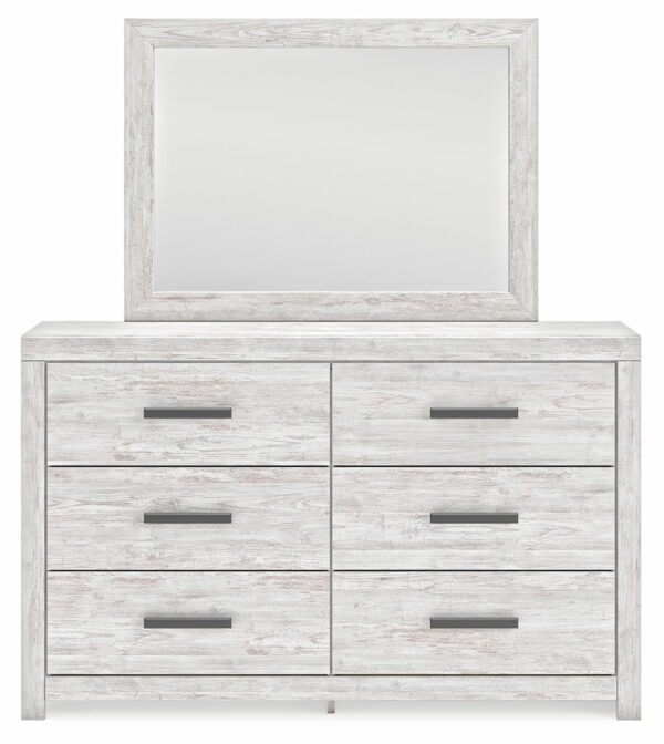 Cayboni - Whitewash - Dresser And Mirror - Image 3