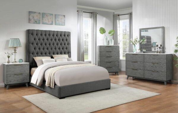 Nathan - Rectangular Dresser Mirror - Gray - Image 4