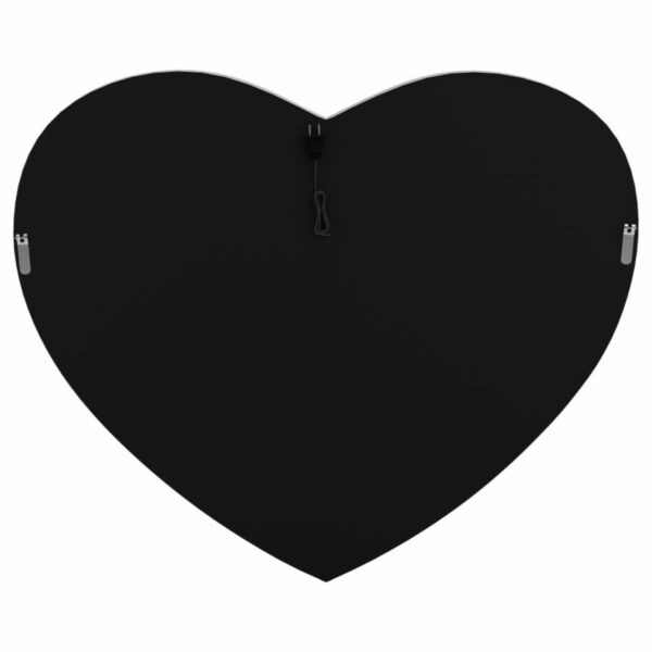Aiko - Heart Shape Wall Mirror - Silver - Image 2