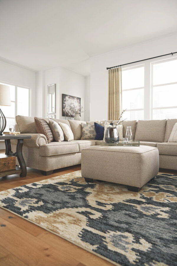 Baceno - Beige - Oversized Accent Ottoman - Image 4