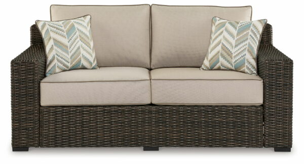 Coastline Bay - Brown - Loveseat W/Cushion - Image 2