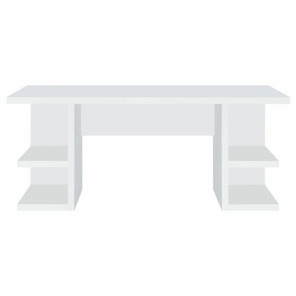 Alice - 4-Shelf Engineered Wood Writing Desk - White - Image 9