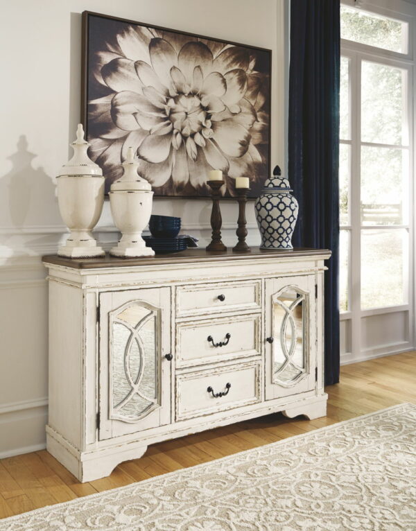 Realyn - Chipped White - Dining Room Server - Image 9