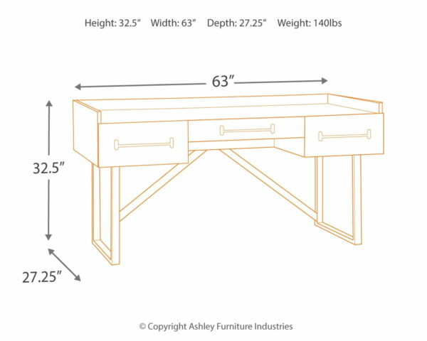 Starmore - Brown - Home Office Desk - Image 3