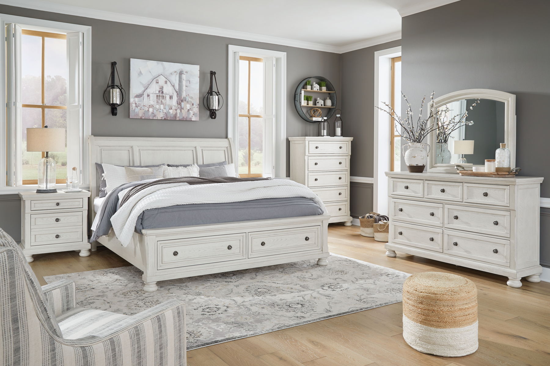 Robbinsdale - Sleigh Bed - Image 2