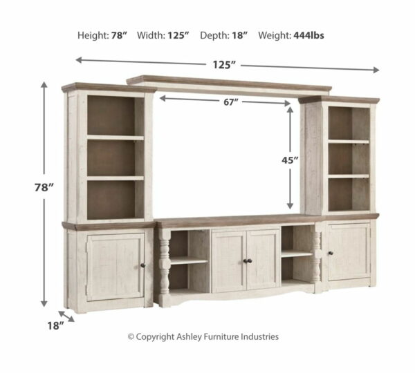 Havalance - Brown / Beige - 4 Pc. - Entertainment Center - 67" TV Stand - Image 4