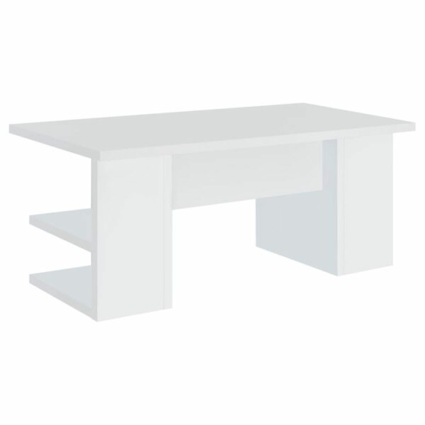 Alice - 4-Shelf Engineered Wood Writing Desk - White - Image 10