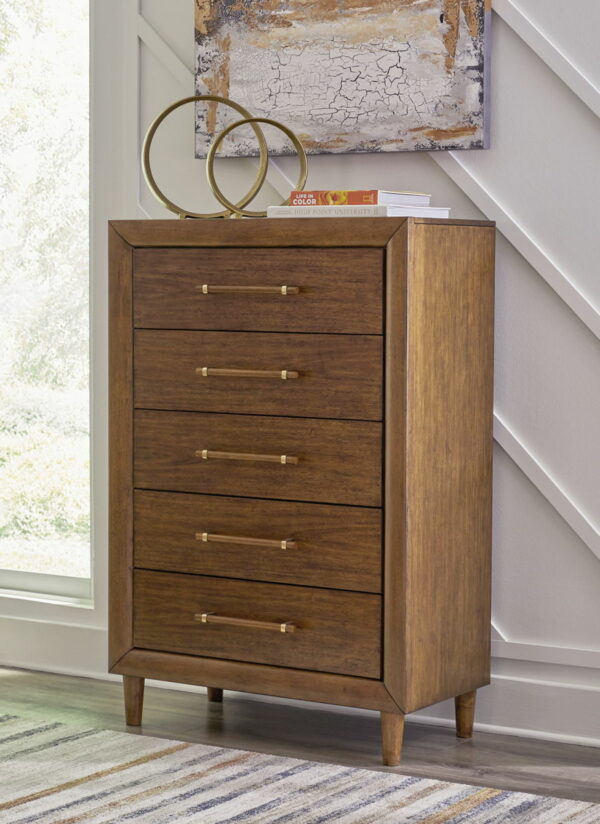 Lyncott - Brown - Five Drawer Chest - Image 3