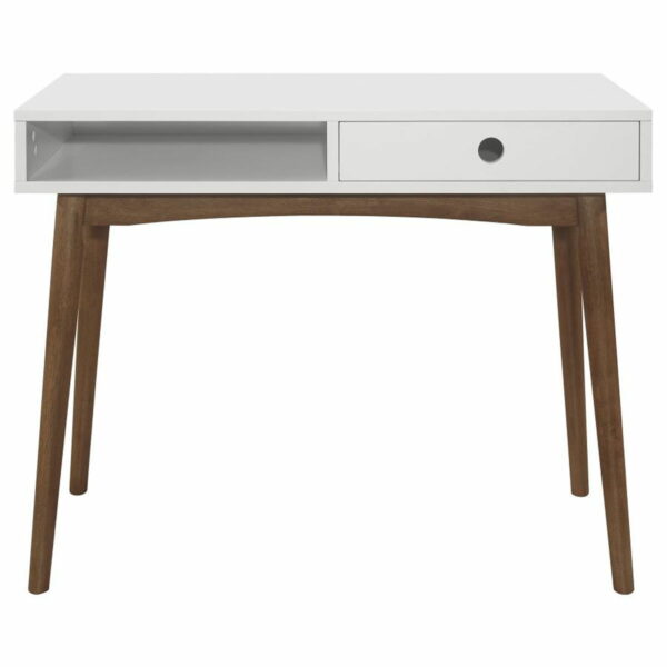 Bradenton - 1-Drawer Wood Writing Desk - White - Image 6