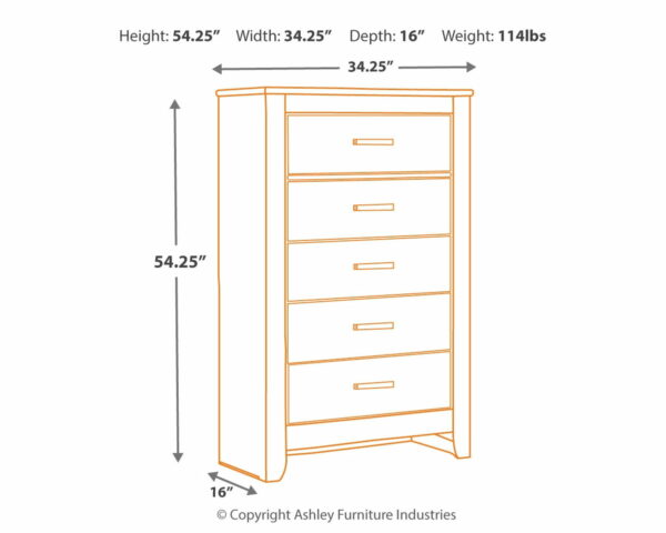 Brinxton - Charcoal - Five Drawer Chest - Image 2