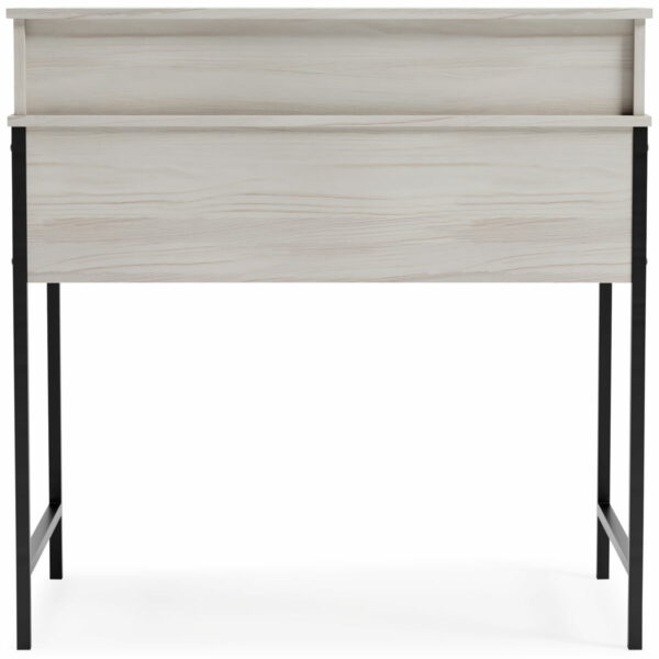 Bayflynn - White / Black - Home Office Desk With Hutch - Image 8