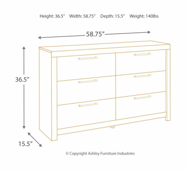 Derekson - Dresser, Mirror - Image 4