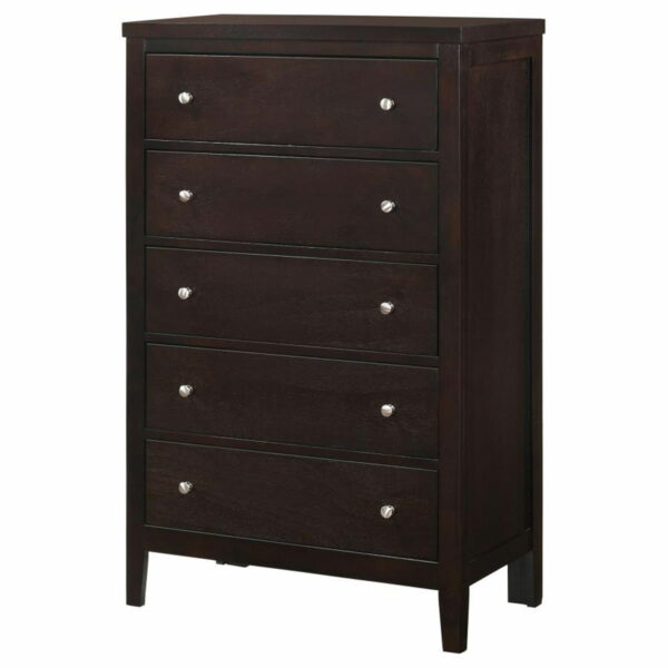 Carlton - 5-Drawer Bedroom Chest - Cappuccino - Image 10