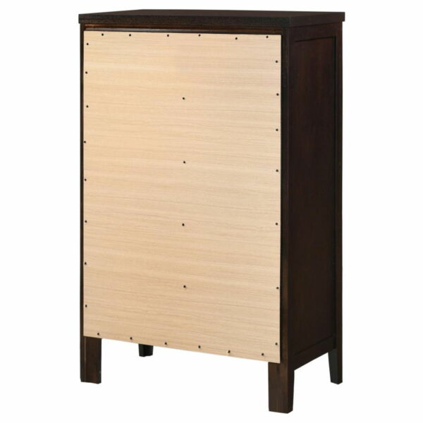 Carlton - 5-Drawer Bedroom Chest - Cappuccino - Image 8