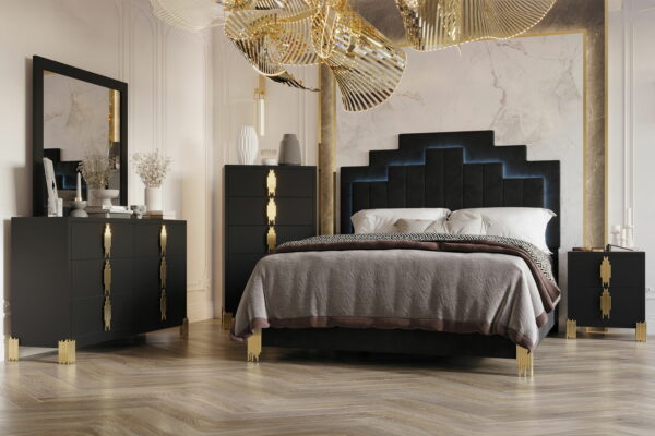B2034-060-Empire - Mirror - Black