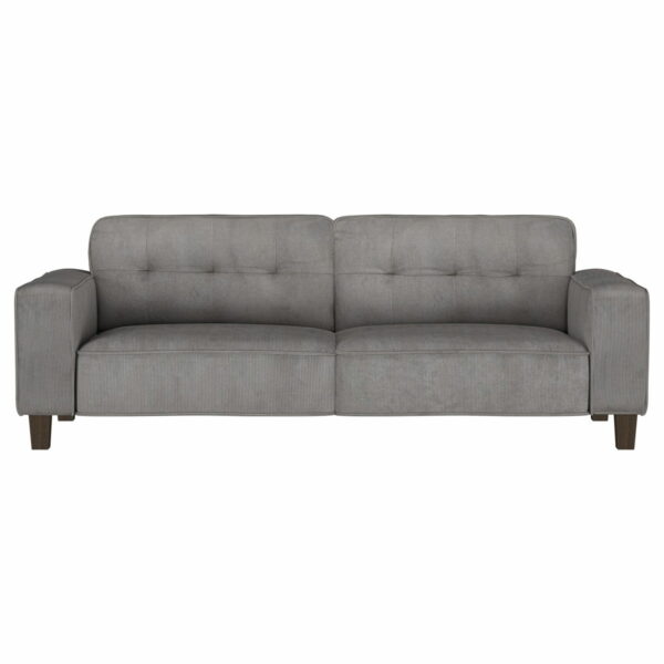 Deerhurst - Upholstered Track Arm Tufted Sofa - Charcoal - Image 2