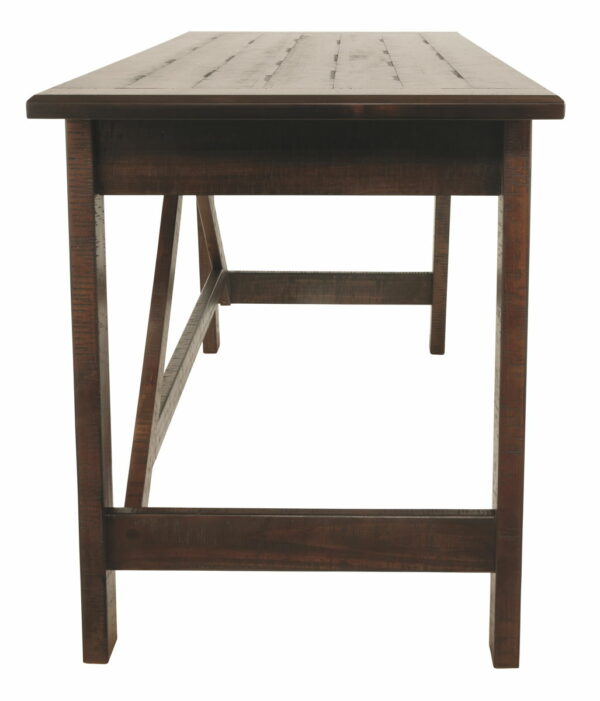 Baldridge - Rustic Brown - Home Office Large Leg Desk - Image 3