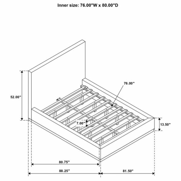 Knox - Upholstered Platform Bed - Image 7