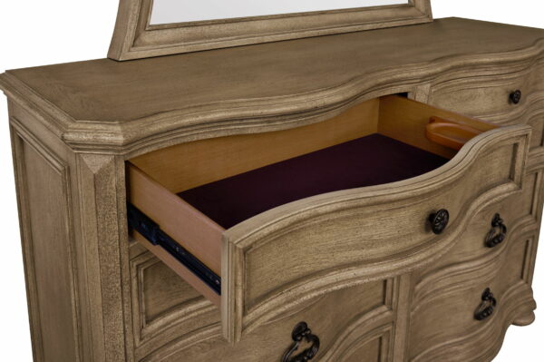 B00216 - Wood Dresser - Pecan - Image 2