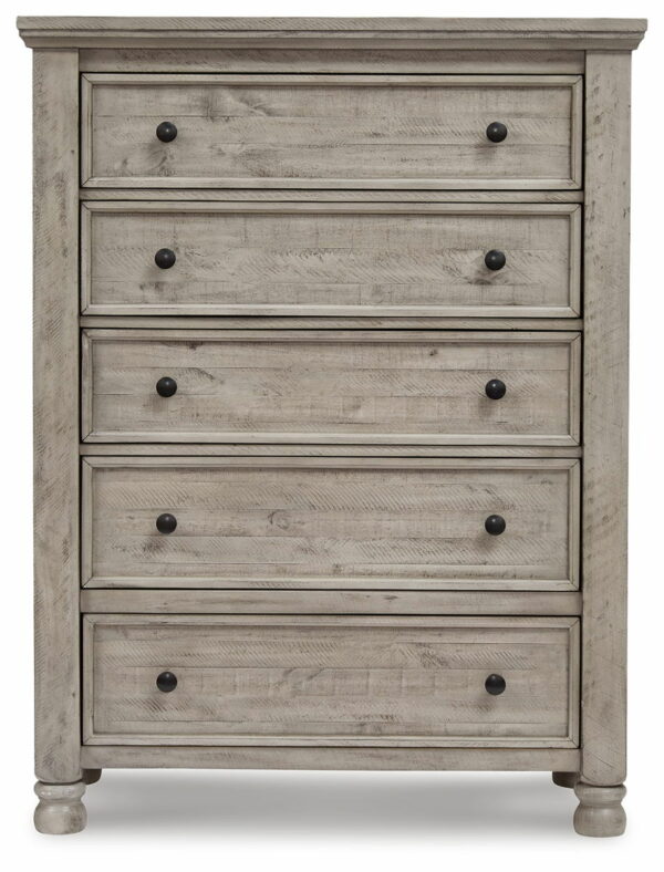 Harrastone - Gray - Five Drawer Chest - Image 5