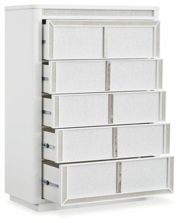 Chalanna - White - Five Drawer Chest - Image 3