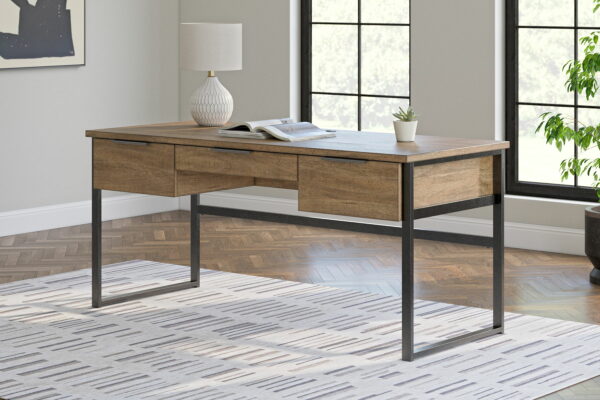 Montia - Light Brown - Home Office Desk - Image 3