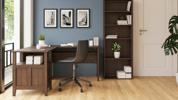 Camiburg - Warm Brown - 2-Piece Home Office Desk - Image 5