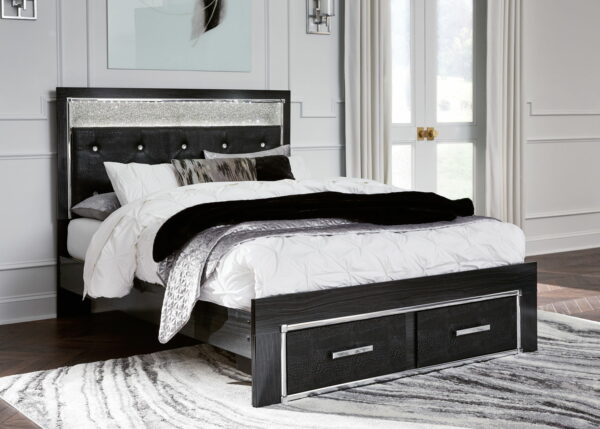 Kaydell - Upholstered Panel Storage Platform Bed - Image 5