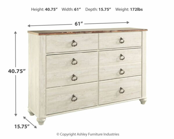 Willowton - Dresser, Mirror - Image 2