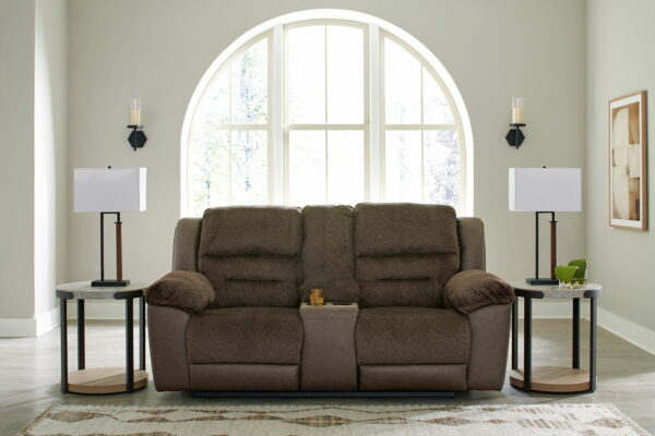 Dorman - Chocolate - Dbl Reclining Loveseat with Console - Image 7