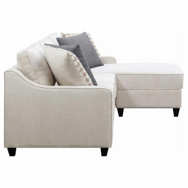 Mcloughlin - Upholstered Sloped Arm Sectional Sofa - Platinum - Image 13
