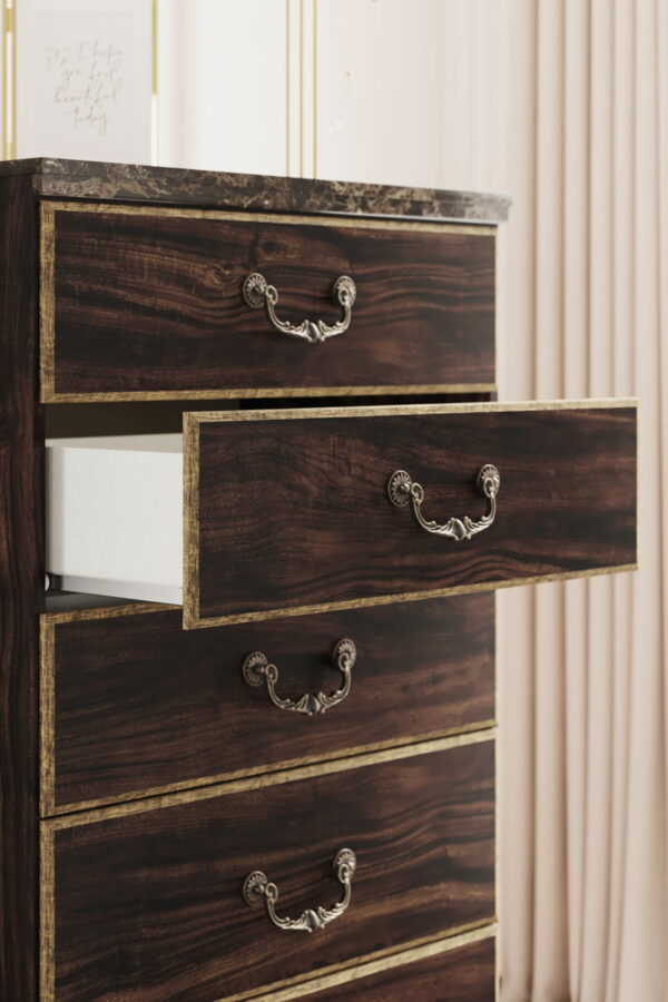 Glosmount - Two-tone - Five Drawer Chest - Image 4
