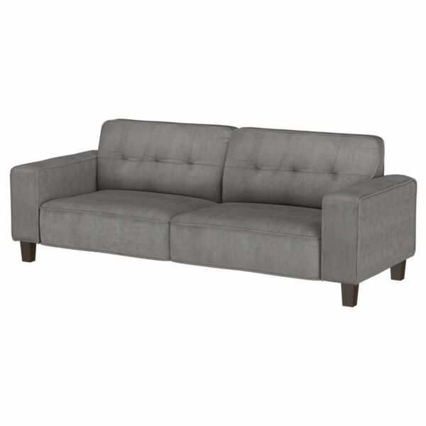 Deerhurst - Upholstered Track Arm Tufted Sofa - Charcoal - Image 3