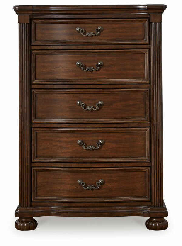 Lavinton - Brown - Five Drawer Chest - Image 2