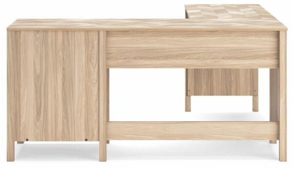 Battelle - Tan - 60" Home Office Desk With Return - Image 7
